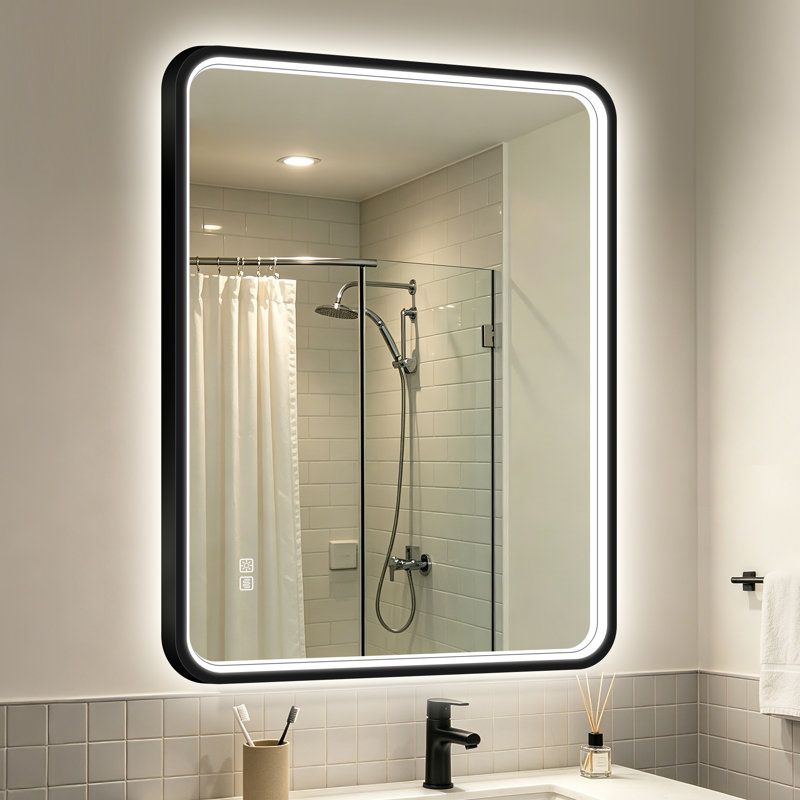 Illuminez votre salle de bain avec notre miroir d'éclairage DEL exquis, 40 po x 28 po