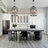 4-Light Dimmable Black Iron Birdcage Crystal Chandelier