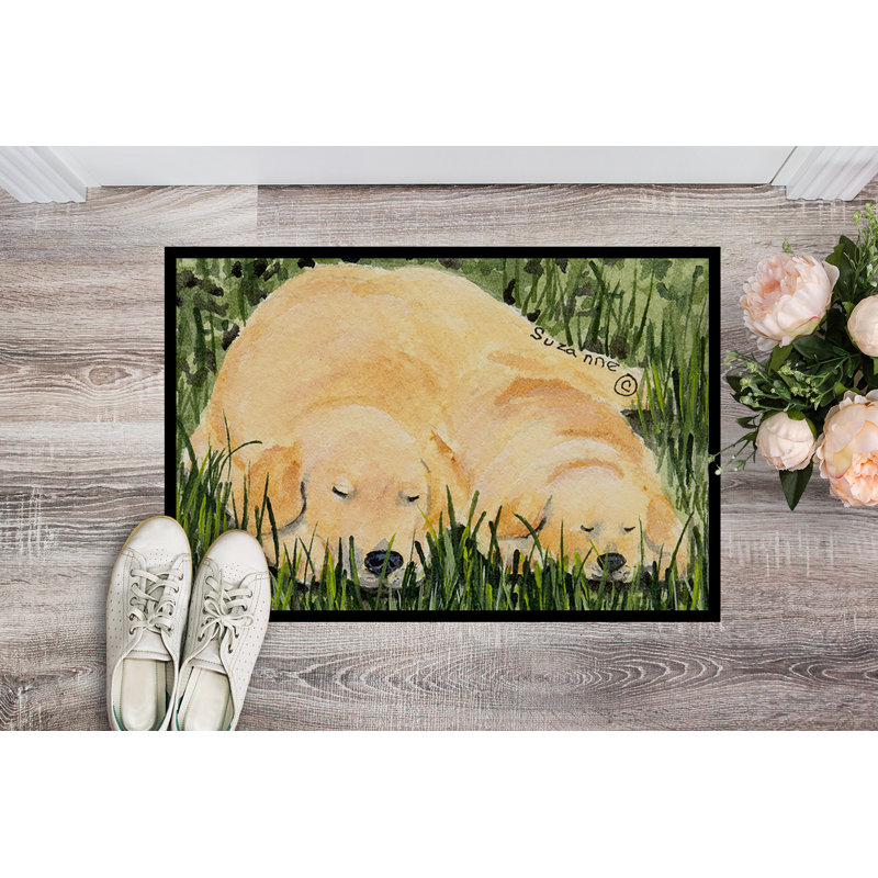 Paillasson Golden Retriever, Rectangle 1 pi 6 po x 2 pi 3 po