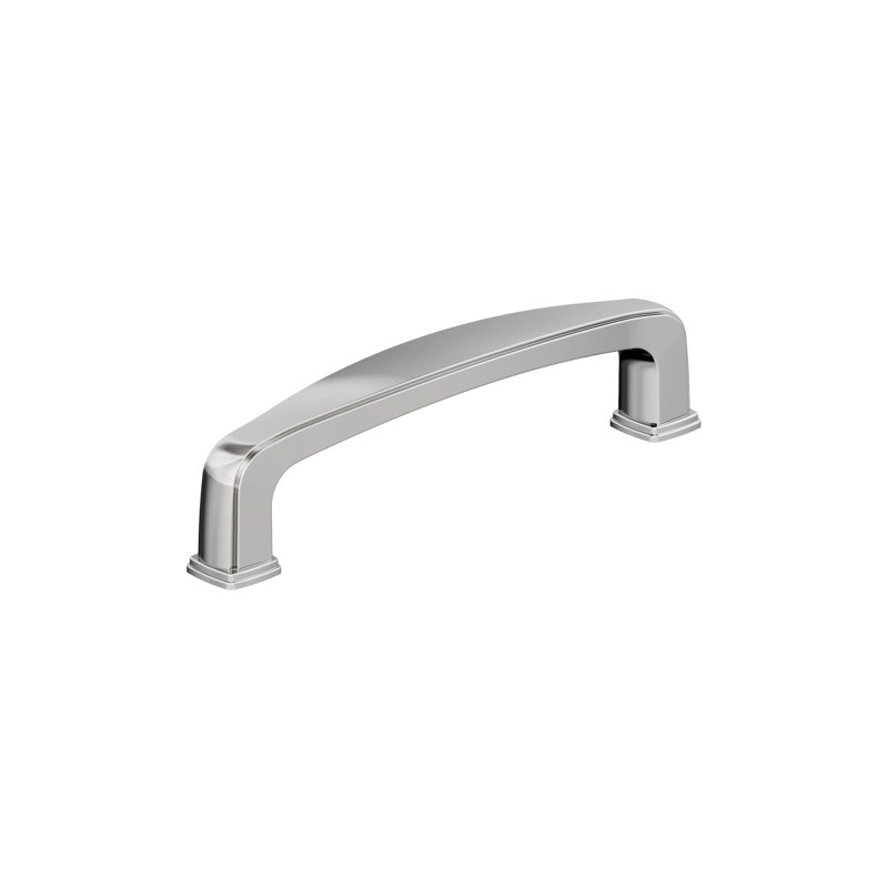 Franklin 3-3/4 inch (96mm) Centre-to-Centre Polished Chrome Cabinet Pull - 10 Pack, Polished Chrome, 3 3/4"