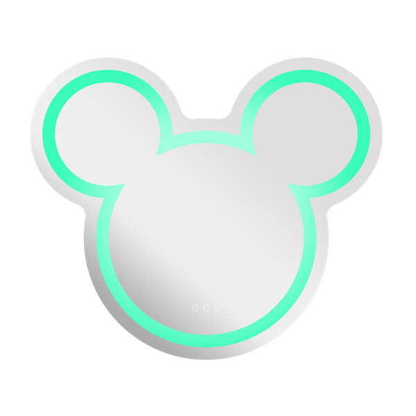 Orren Ellis Lisandra Disney Mickey Mouse Wall Mirror Smart Touch Sensor ...