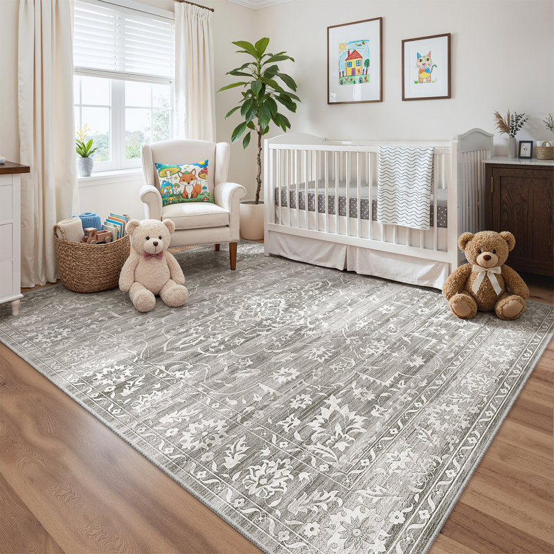 Rectangle Area Rug, Grey, Rectangle 120 x 160cm