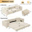 Canapé-lit convertible Nithsdale avec repose-pieds mobile-1028339605