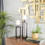 Ensemble de porte-bougie en aluminium-60227367-60227368