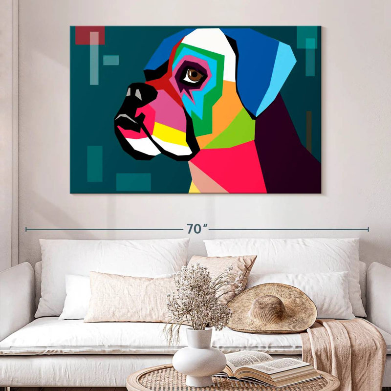 Brampt Boxer, 34" H x 51" W