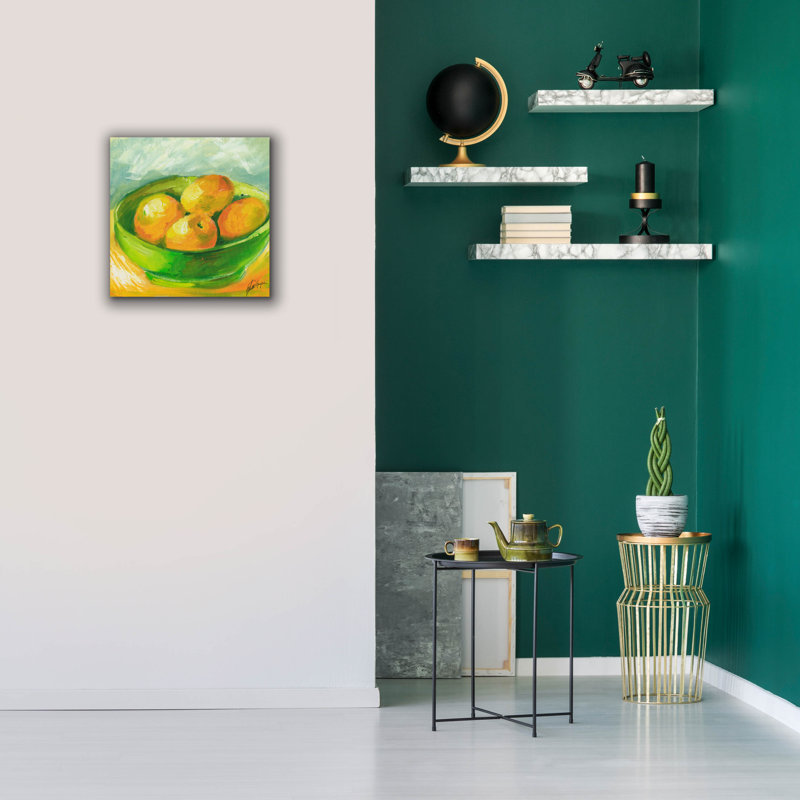 «Bowl of Fruit I» par Ethan Harper, art mural sur toile, H 18 po x l 18 po x P 0,5 po
