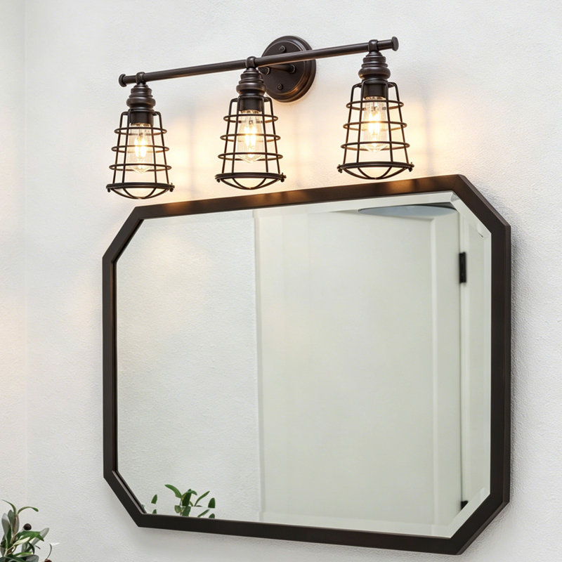 3-Light Bathroom Vanity,Oil Rubbed Bronze Vanity Light