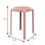Tabouret rond en plastique empilable Alysoun-809252014