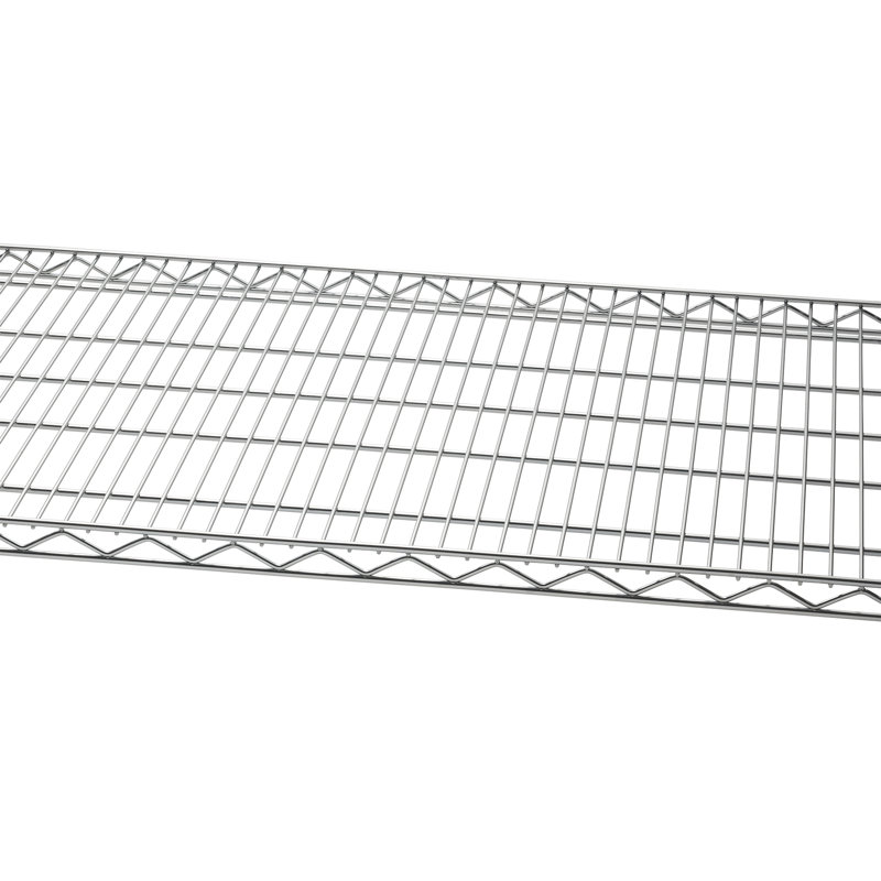 Adjustable Silver Steel 4-Tier Wire Shelving Unit with Wheels