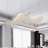 36" Modern Wave LED Crystal Chandelier