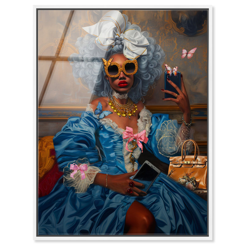 French Empress Issa Canvas People Print by Oliver Gal, 21"H x 17"W, White Frame