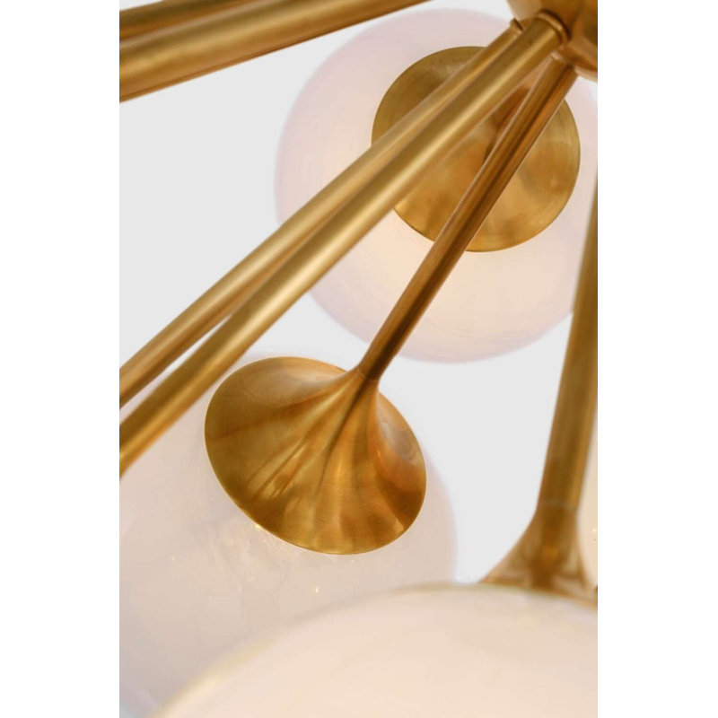 Cristol 17 - Light Flush Mount, Hand-Rubbed Antique Brass