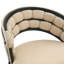 Ensemble de 2 tabourets de bar en velours beige avec pieds en fer noir, tabourets de comptoir modernes pour îlot de cuisine-41678157