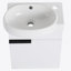 Meuble-lavabo avec lavabo et support de rangement pour petite salle de bain-232406767