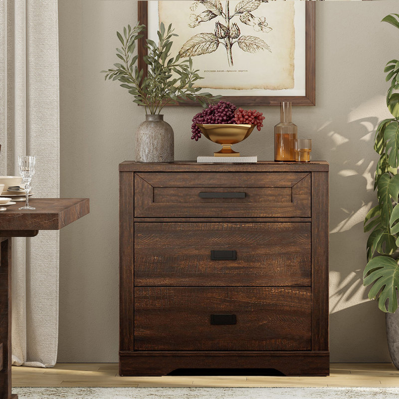 Glenford Accent Chest Drawer Dresser, Brown