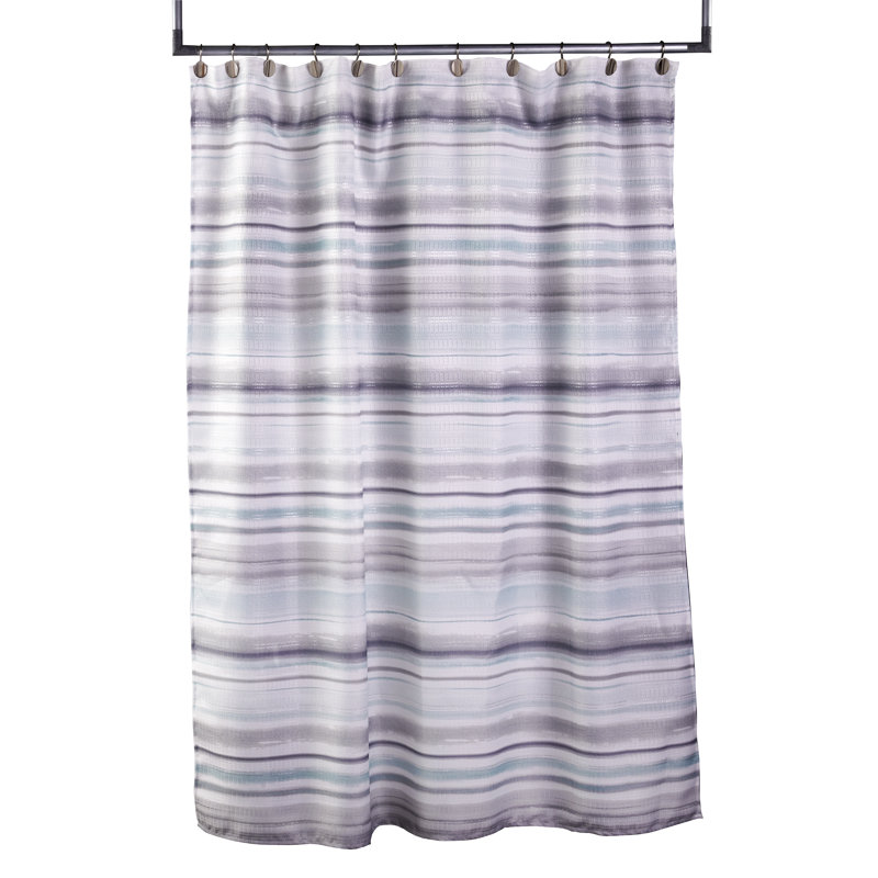 Water Stripe Striped Shower Curtain