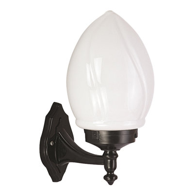 Durable Outdoor Wall Lamp, Black ABS Body with Acrylic Cap, 13.8 x 7.9 x 9.8 inches | E27 Socket Max 40W | IP65 Waterproof Rating | Ideal for Traditional & Industrial Spaces, Elegant Nostalgic Design