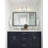 Modern 2-Light Integrated LED Crystal Bathroom Vanity Light with Faceted Crystal Shades, Chrome Finish, Damp Location Rated
