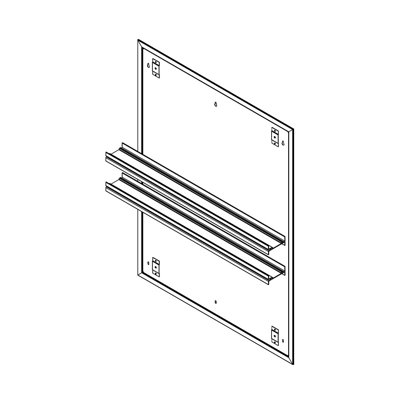 Ensemble de fixation en surface pour miroir