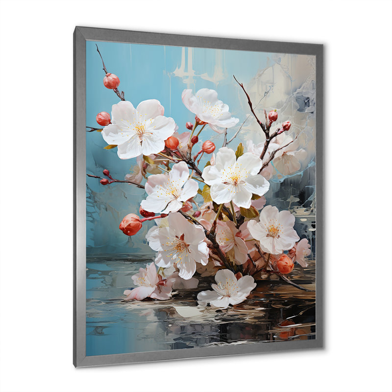 Fawke Asian Art Eastern Elegance VI, reproduction d'art sur toile, Cadre photo argenté, H 32 po x l 24 po x P 1 po