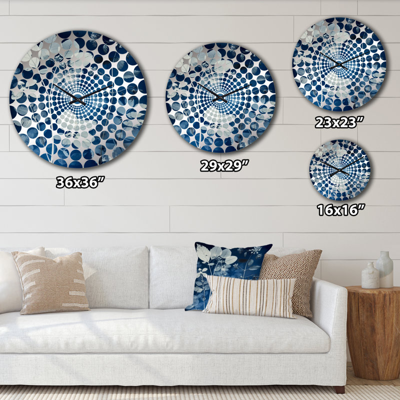 Horloge murale Janina - Abstract Botanicals, Petit