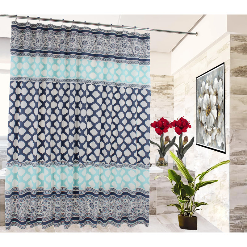 Rideau de douche Nathale avec crochets inclus