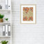 «The Creative Bunch Studio», plante d'intérieur abstraite orange sur fond brun clair encadrée sur papier par The Creative Bunch Studio-91291777-91291774