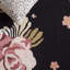 Tapis floral en laine touffeté à la main noir / rose Abren-1731421188
