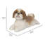 Shih Tzu Lying Down Statue-1058368217