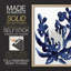 «Indigo Brush Blooms I», reproduction encadrée - bois massif-112365115-112365119