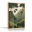 «Green Trees and Rolling Mountains In Vintage Style», art mural sur toile-133066098