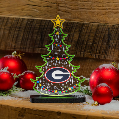 University of Georgia College Holiday Tree Desklite LED Decor