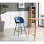 Hollydale Upholstered Counter Stool with Metal Frame-877019955