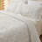 Classic Solid Floral Oversized King Quilt Set Bedding Set California King Bedspread with Shams(White 120"x120")-119238087-119238088