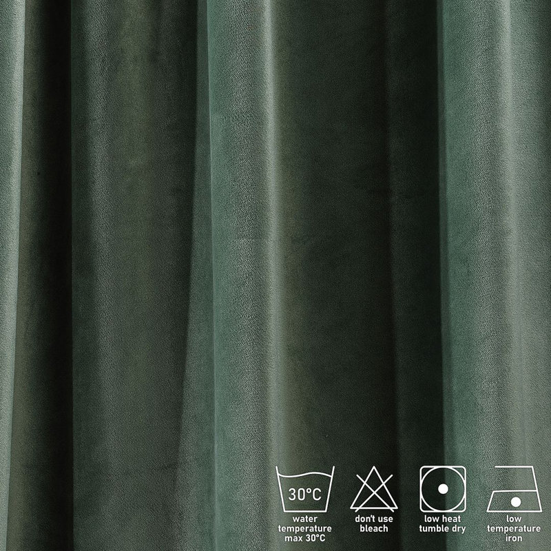 Soft Touch Velvet Kitchen Valance, 36 Xanadu, 75 W x 60 D cm