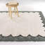 Tapis à bordure moderne gris Ragin-42525324