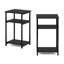 Aarshiya 2 Piece 3-Tier Industrial Metal Frame End Table with Storage Shelves Set-1163670179