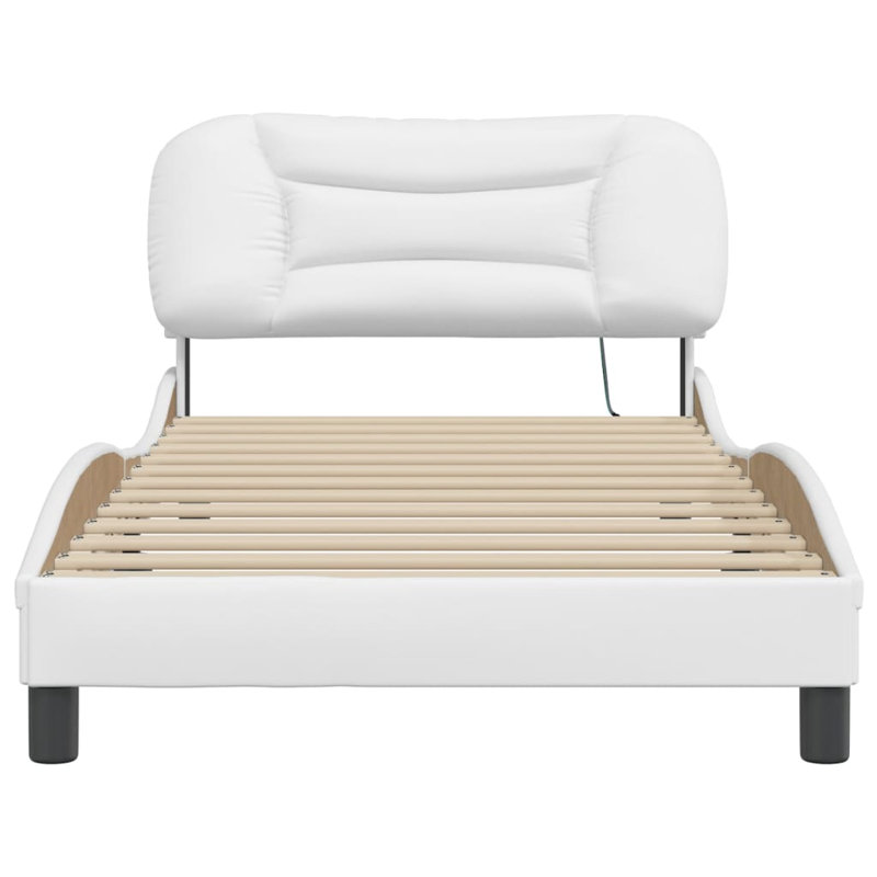 Lit tapissier Calayah, Blanc