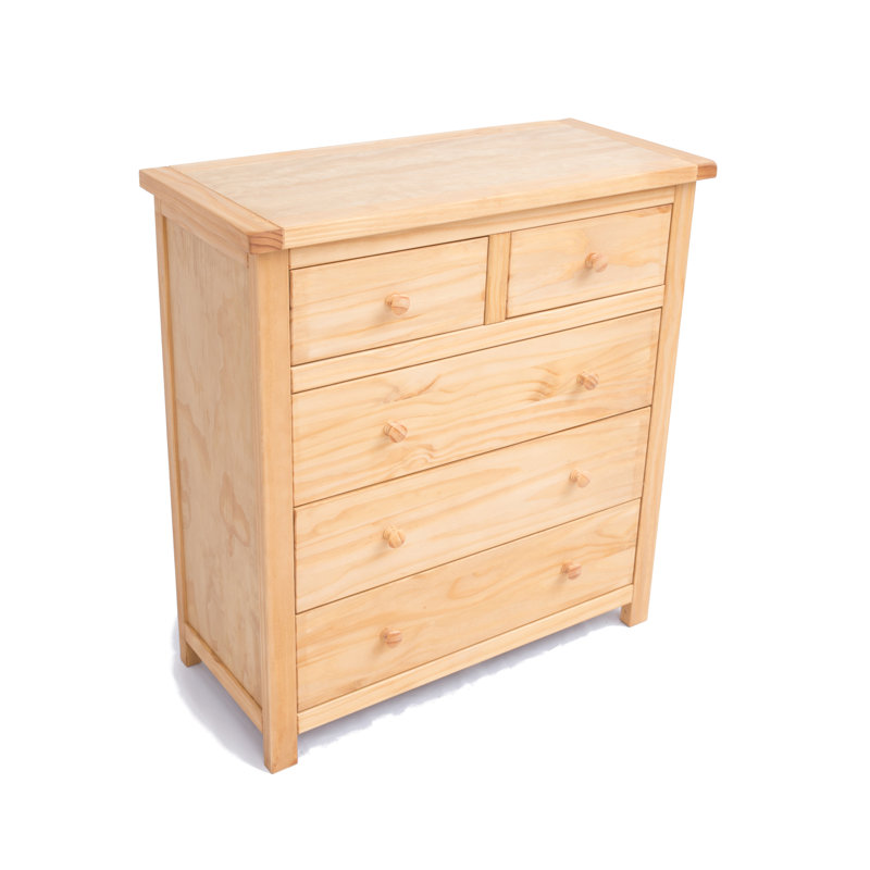 O’Kean 90cm W 5 - Drawer Chest of Drawers