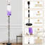 Lampe sur pied à aquarelle mauve à intensité variable moderne avec télécommande et interrupteur au pied avec abat-jour et lampe sur pied pour le bureau de la chambre à coucher