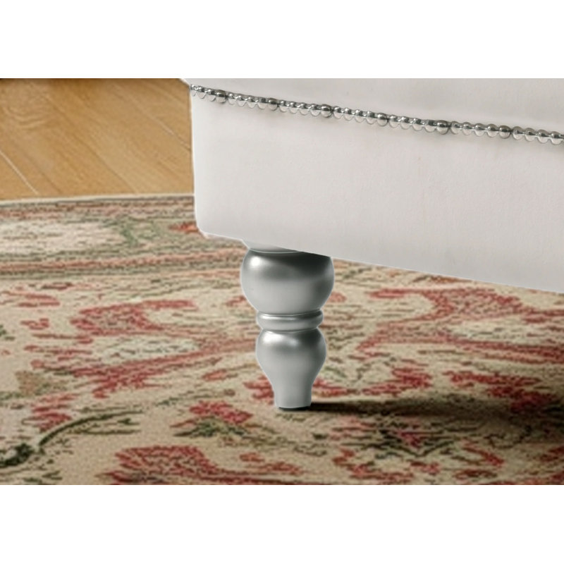 Chaise noire Pamplona, Tissu ivoire
