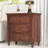 3-Drawer Wood Nightstand - Fully Assembled, Metal Sliding Rails, Stable For Bedroom/Living Room，Brown-957980161