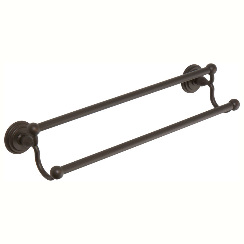 Chelsea 32" Double Towel Bar, Oil Rubbed Bronze, 4.05" H x 24" W x 5.25" D