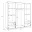 Minija 4 Door Manufactured Wood Wardrobe-1652168114