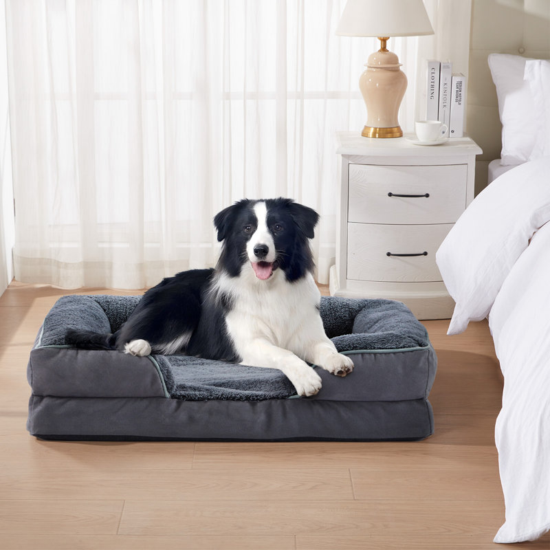 Canapé-lit Daquel, Grand (l 25 po x P 35 po x H 6,5 po), Gris foncé