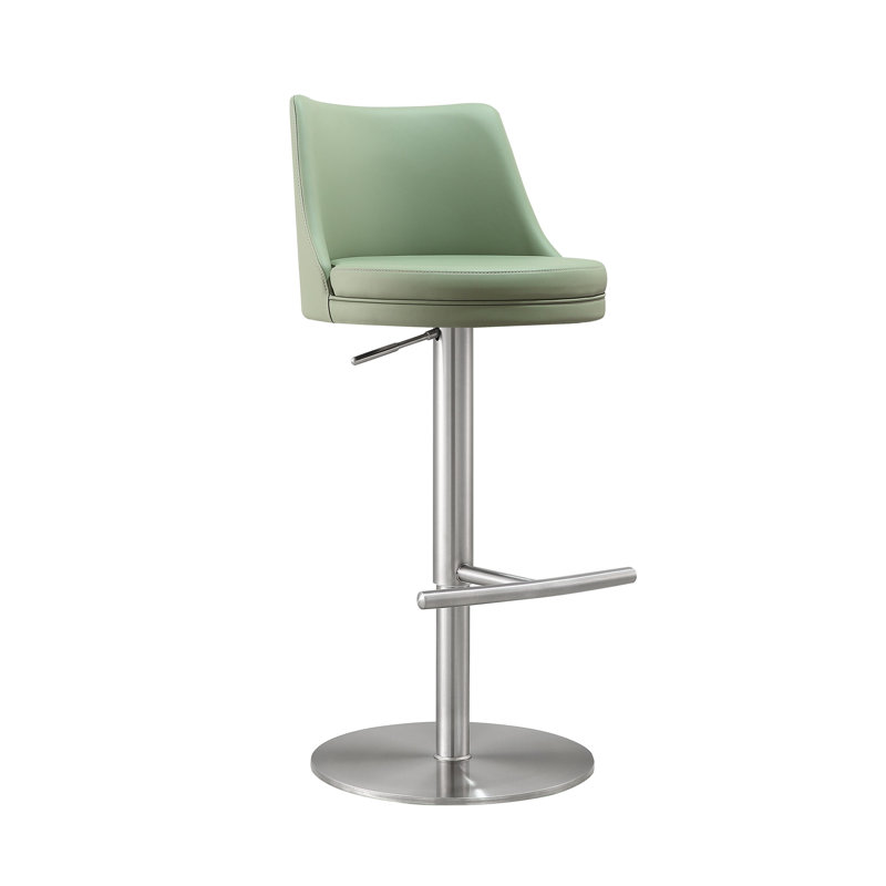 Swivel Adjustable Height Stool, Sea Foam Green