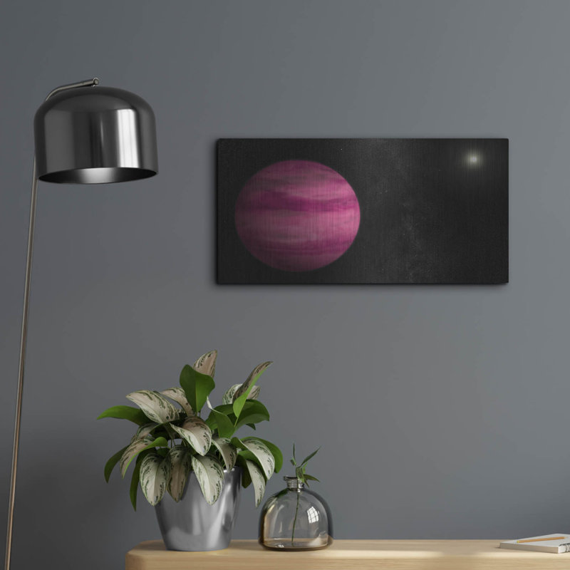  «Exoplanète Gj 504b» par la NASA, art mural en métal, 24 po x 12 po, H 12 po x l 24 po
