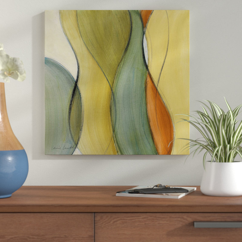 «Coalescence I», reproduction de peinture acrylique, H 36 po x l 36 po x P 1,5 po, Toile tendue