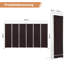 Mohand 300cm W x 180cm H 6 - Panel Folding Room Divider-1783946310