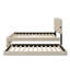 Grand lit plateforme tapissier avec lit gigogne intégré et ports USB doubles-776585964